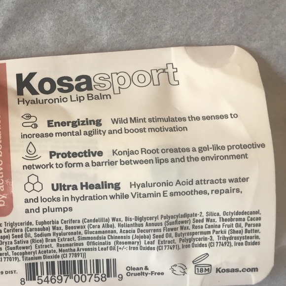 Kosas Kosasport Lip Fuel Hyaluronic Lip Balm in Pulse - Picture 4 of 4